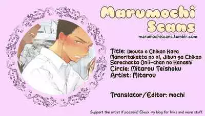 [Mitarou Teishoku (Mitarou)] Imouto o Chikan kara Mamoritakatta no ni, Jibun ga Chikan sarechatta Onii-chan no Hanashi. [English] [Digital]