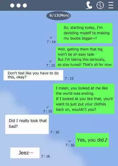 [Kakkuu Mogura] Minori no Chounyuu-ka Kiroku ~Ore no Tame ni Oppai Ookiku shite kureru Kanojo~ (English)