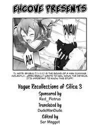 (COMIC1☆8) [antyuumosaku (malcorond)] Silica no Usuusu na Ehon 3 (Sword Art Online) [English] [EHCOVE]
