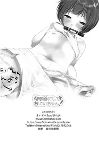 (C92) [Mysp5cm (Mareo)] Nikubenki ni Shite Onii-chan!