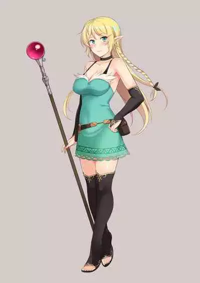 Jitaku Keibiin na Ore no Netoge Yome wa Kyonyuu de Elf Denshiban Tokuten