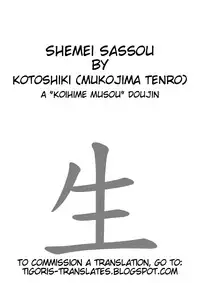 (C76) [Kotoshiki (Mukojima Tenro)] Shemei Sassou (Koihime Musou) [English] (Tigoris Translates)