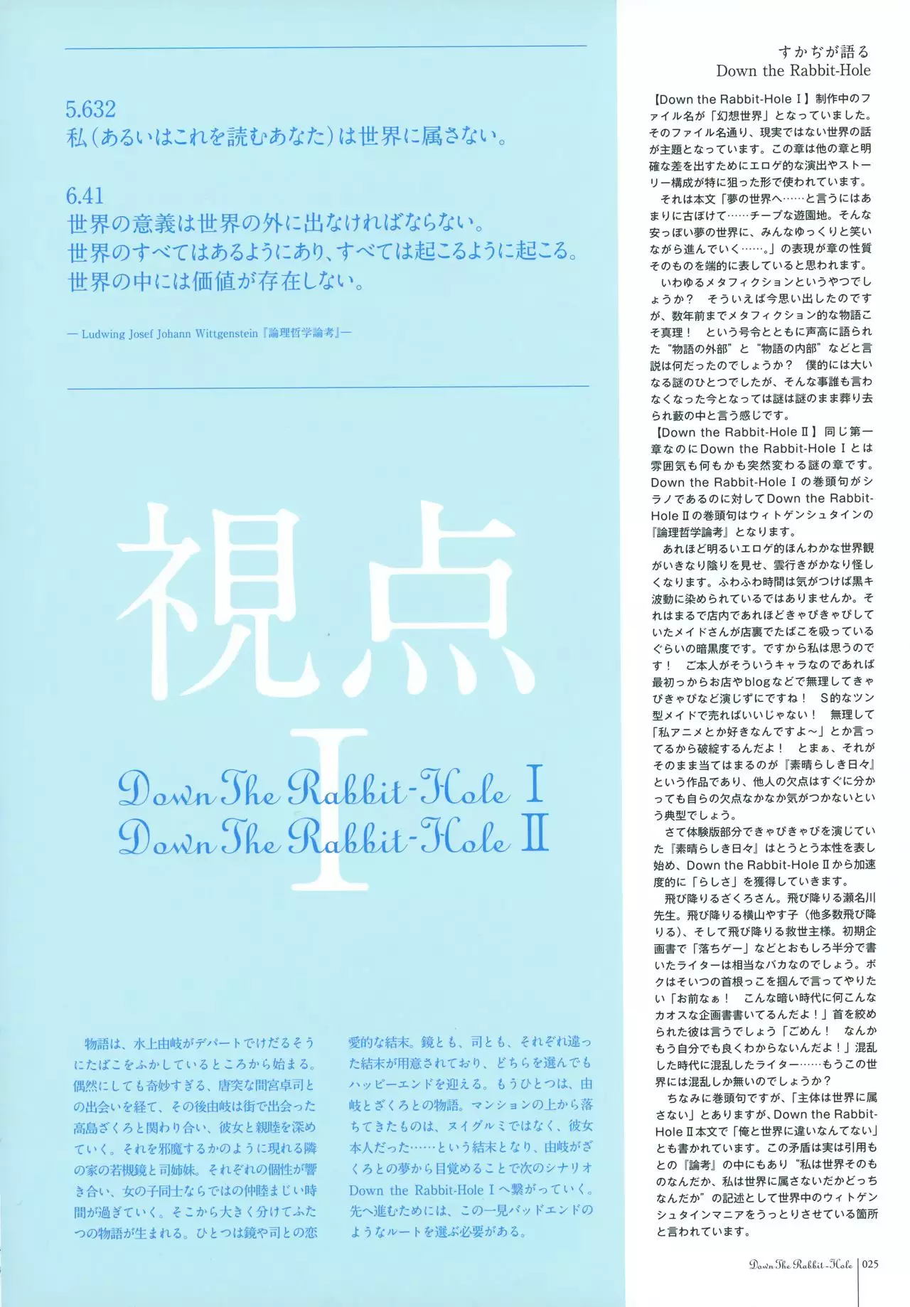 Subarashiki Hibi Official Visual Archive