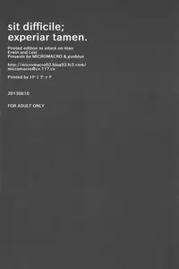 [MICROMACRO and gunblue] sit difficile; experior tamen. (Shingeki no Kyojin)