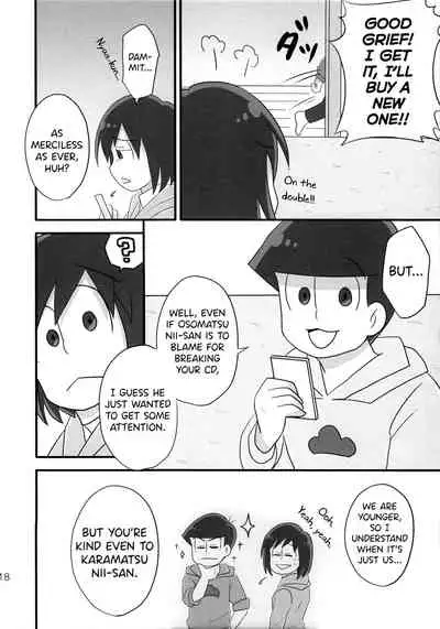 (Kahou wa Chou Nete Matsu 25) [Fumikiri (Masato)] Ore to Sister no KaraChoro BABY ni Aitaku wa Nai ka? (Osomatsu-san) [English] [biribiri]