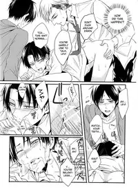 (Chousa Heidan no Renai Jijou 2 R18) [UNAP! (Maine)] Kare to Kare no Renai Jijou (Shingeki no Kyojin) [English] [MOY Moe Scanlations]