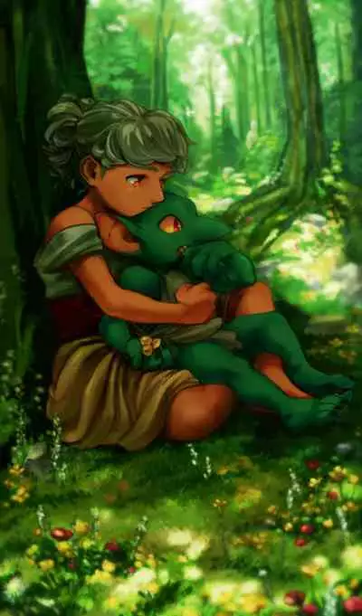 [Komeko] Different language futanari ♀ x goblin ♂