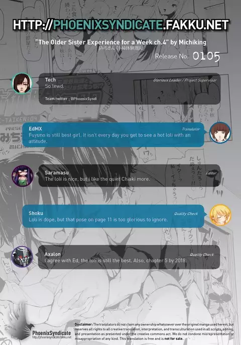 Ane Taiken Shuukan | The Older Sister Experience for a Week ch. 1-5+SP