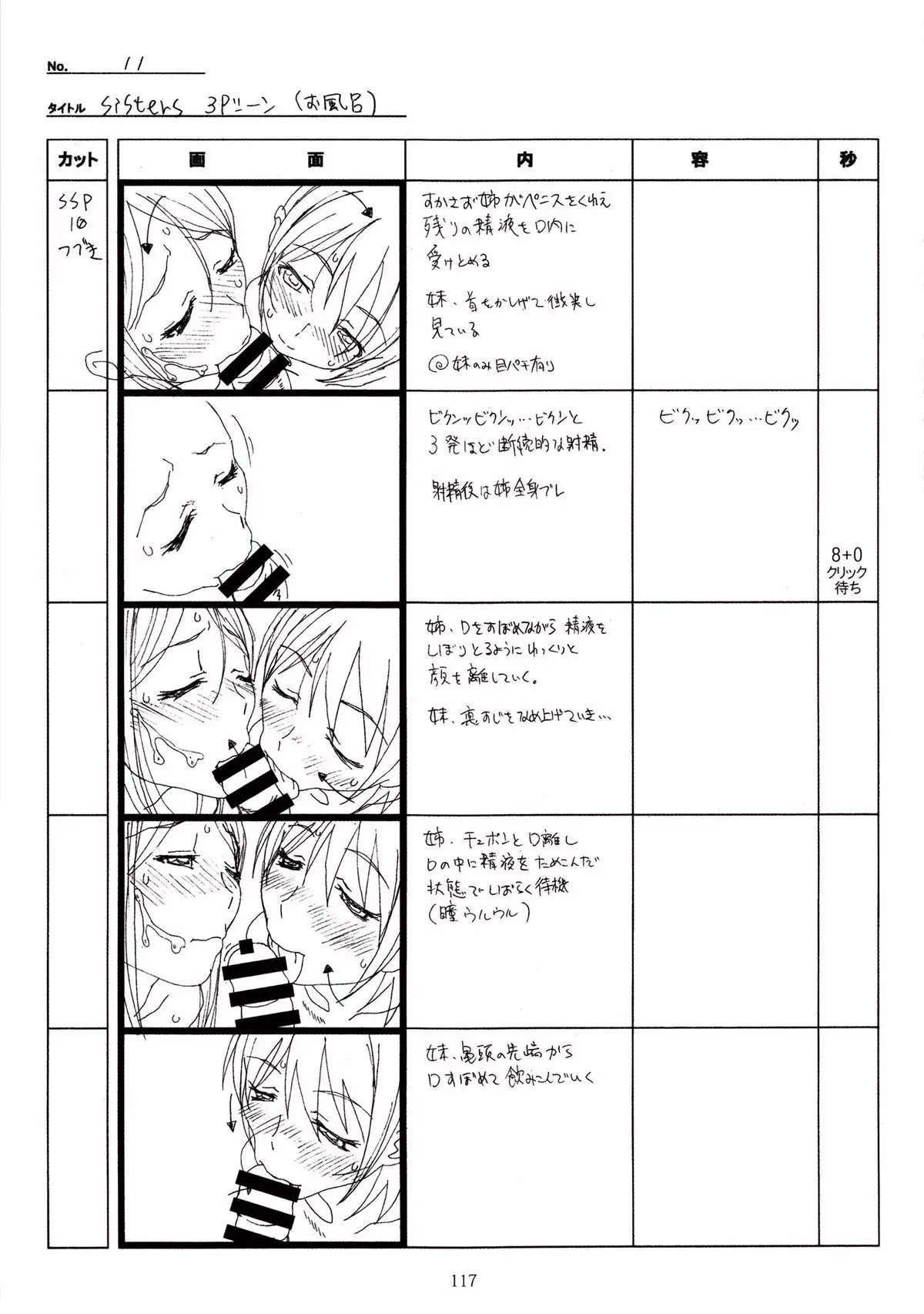 SISTERS -Natsu no Saigo no Hi- H Scene All Part Storyboard