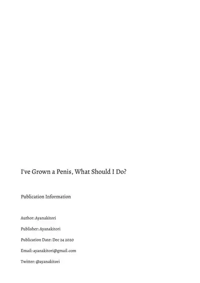 Chinko ga Haetara Dou Suru ka | I’ve Grown a Penis, What Should I Do?