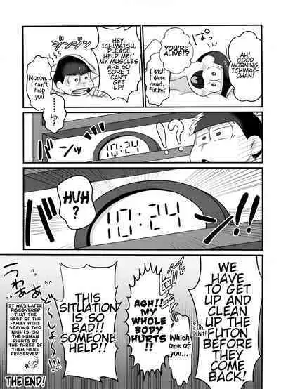 (Kahou wa Nete Matsu 20) [Nimanima Honpo (Tokiwa)] Ore no Shita ga Kyou mo Okashii!! ~24-Jikan Baku Iki 3P Secross~ | My Tongue Has Been Weird Lately ~24 hours of explosive threesome sex!!~ (Osomatsu-san) [English]