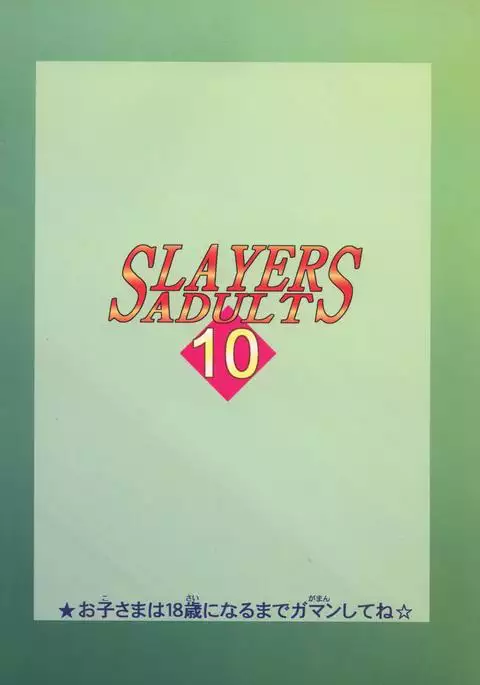 SLAYERS ADULT 10
