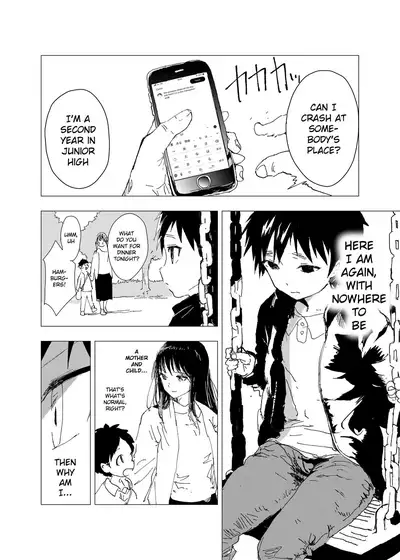 Ibasho ga Nainode Kami-machi Shite Mita Suterareta Shounen no Eromanga | A dirty manga about a boy who got abandoned and is waiting for someone to save him