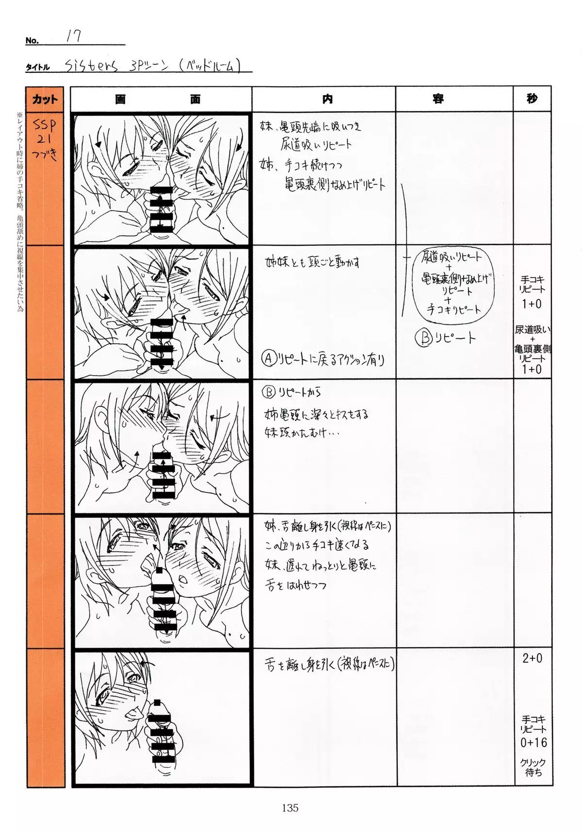SISTERS -Natsu no Saigo no Hi- H Scene All Part Storyboard