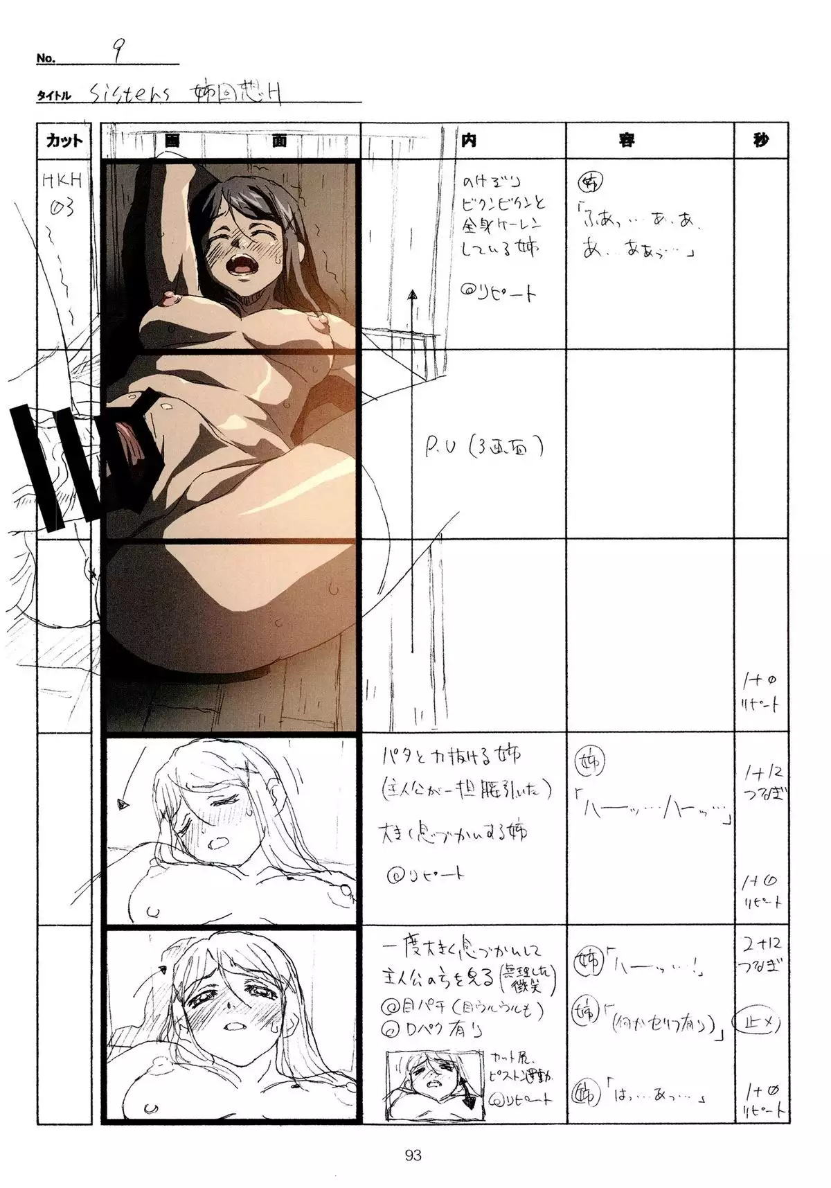 SISTERS -Natsu no Saigo no Hi- H Scene All Part Storyboard