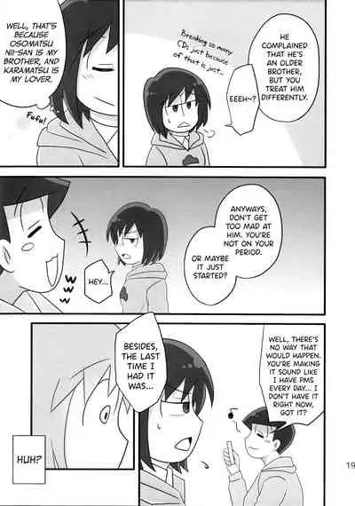 (Kahou wa Chou Nete Matsu 25) [Fumikiri (Masato)] Ore to Sister no KaraChoro BABY ni Aitaku wa Nai ka? (Osomatsu-san) [English] [biribiri]