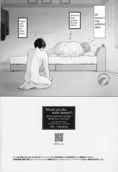 Would You Like Some Dessert?