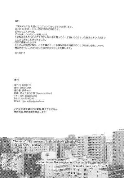 (C94) [SHIOHAMA (Hankotsu max)] ERIKA Vol. 3 (Girls und Panzer) [Decensored]