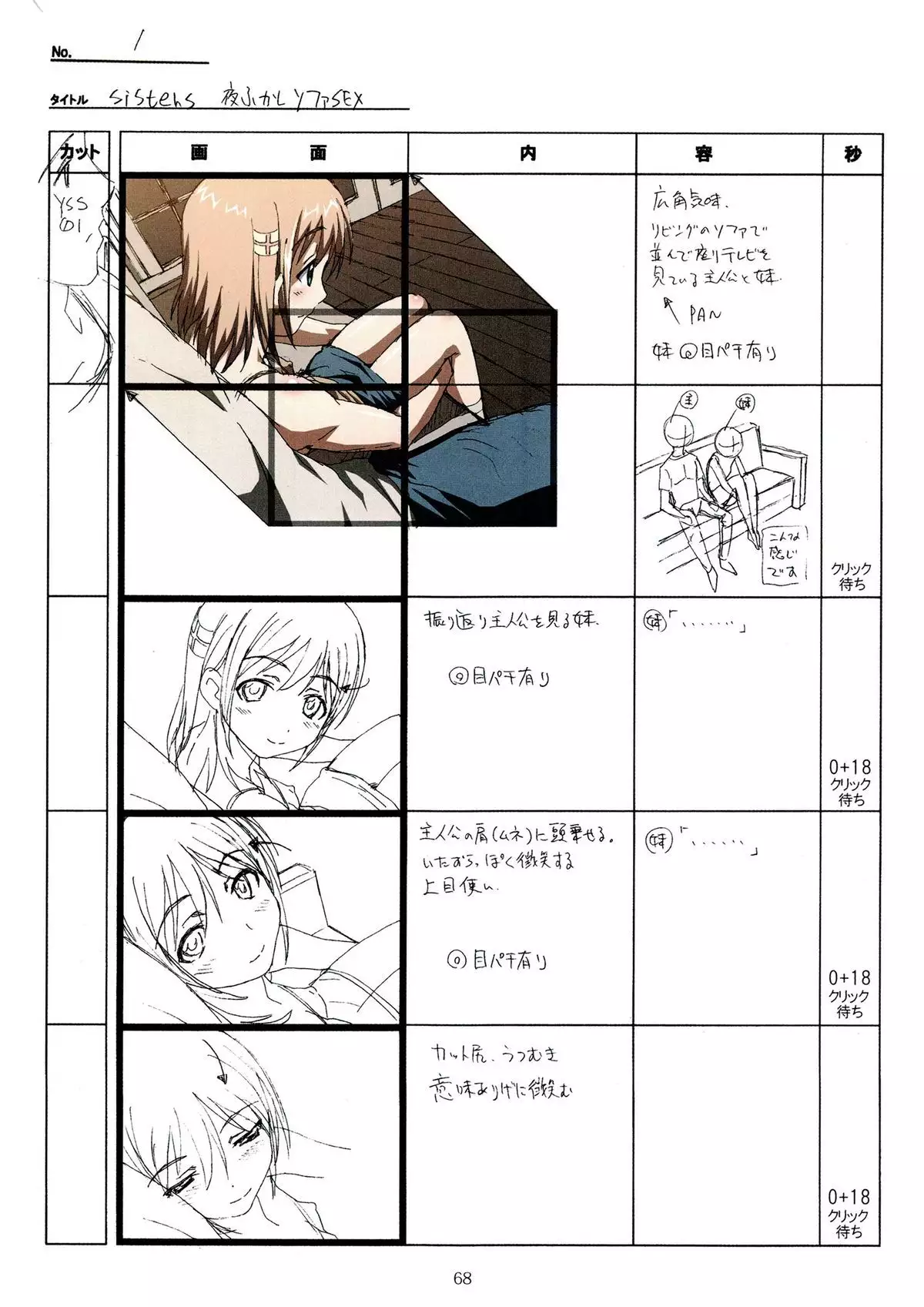 SISTERS -Natsu no Saigo no Hi- H Scene All Part Storyboard