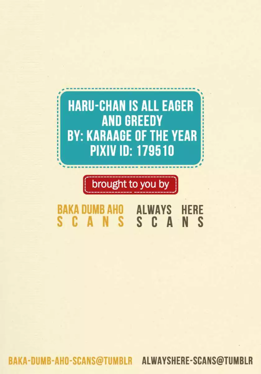 Haru-chan wa Shitagari Yokubari