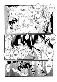 (Chousa Heidan no Renai Jijou 2 R18) [UNAP! (Maine)] Kare to Kare no Renai Jijou (Shingeki no Kyojin) [English] [MOY Moe Scanlations]