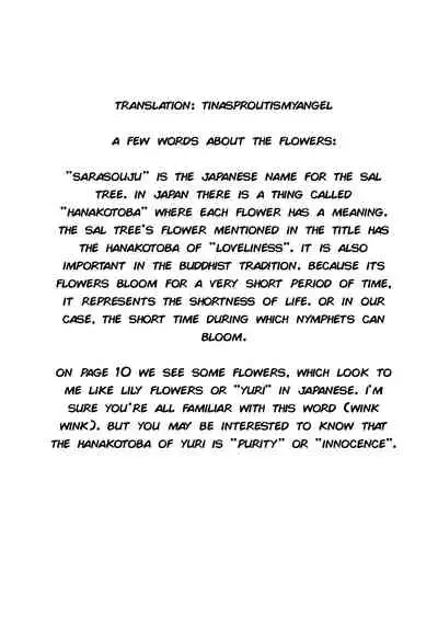 Sarasouju no Hana no Iro | The color of Sarasouju's flower