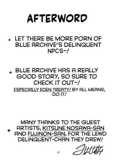 [Triple Luck (Miyoshi)] Sukeban Oshioki-bu | Miss Delinquent's Punishment Club (Blue Archive) [English] [Douzo Lad Translations] [Digital]