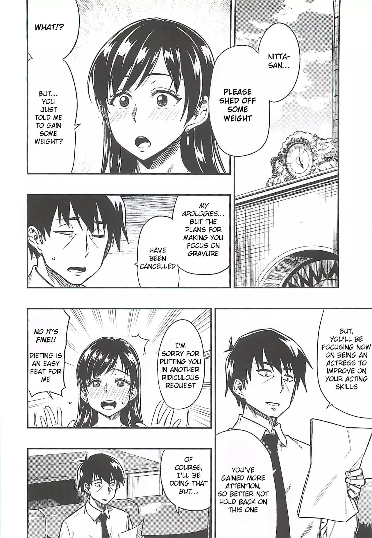 Nitta-san Taijuu o Fuyasite Kudasai. | Please put on more weight, Nitta-san