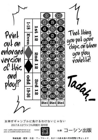 Megami ga Gamble ni Makeru Wake Nai Janai | There's No Way a Goddess Can Lose at Gambling