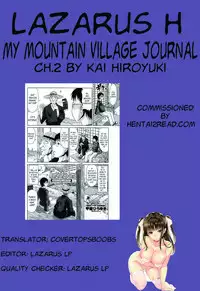[Kai Hiroyuki] Boku no Yamanoue Mura Nikki | My Mountain Village Journal CH. 1-2 [English](hentai2read.com)[Lazarus H](COMIC Penguin Club Sanzokuban)
