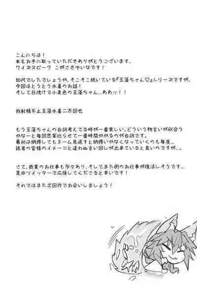 (C96) [Yamitsuki Honpo (Wise Speak)] Taiyou! Sunahama! Nagisa no Tamamo-chan | The Sun! The Beach! Beachside Tamamo-chan (Fate/Extra) [English] [GunsAndGravy]