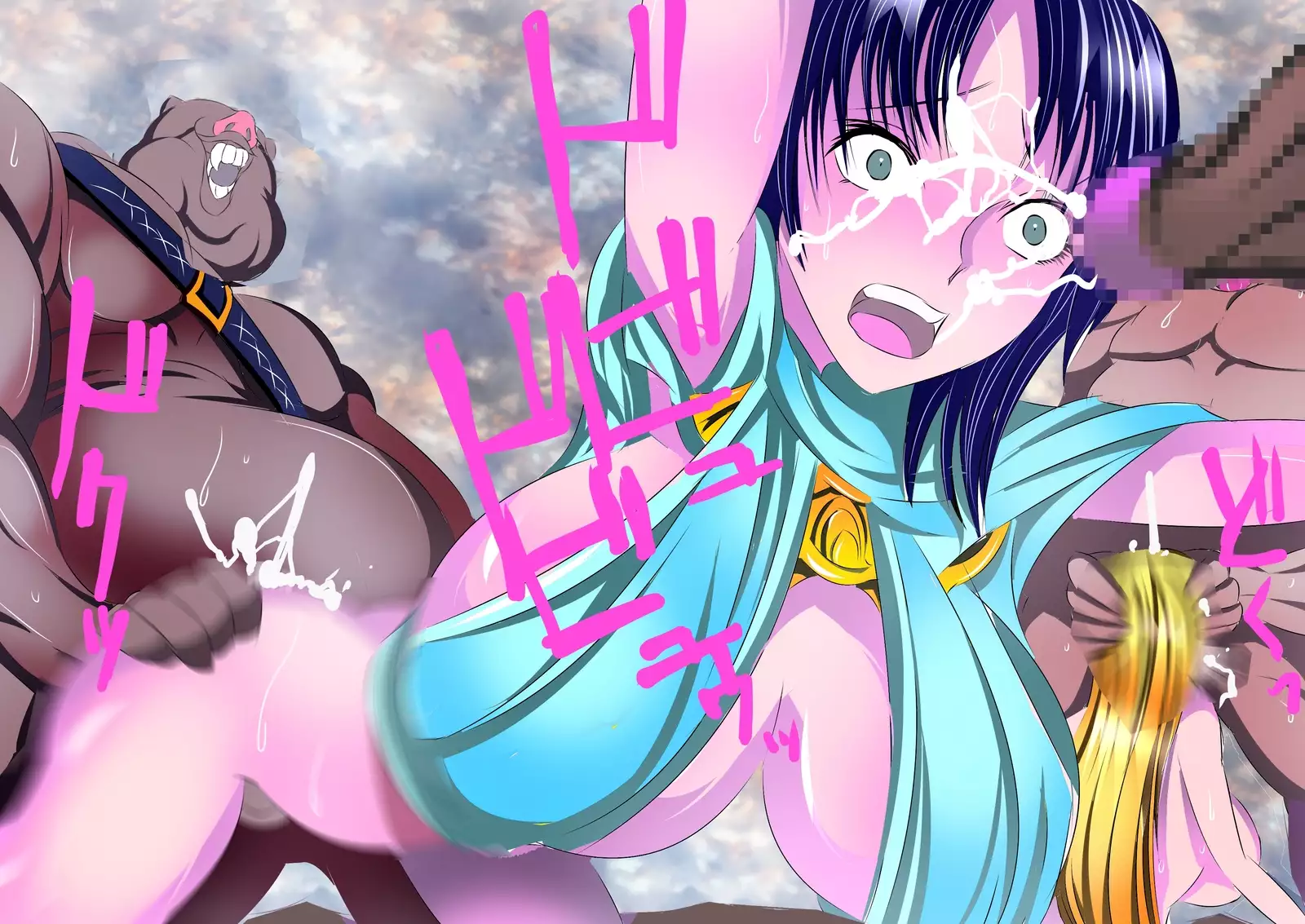 Onna dake no Oukoku ni Orc no Gun ga Daikoushin ~Kui Chirakashi~