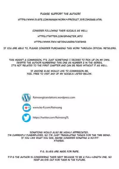 [Beauty Salon B & S (BS3)] Elf o Okasu Hon 2 | A Book About Raping an Elf 2 [English] [Digital] [Rainsong]