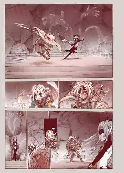 Daraku no Majo ~Shounen Yuusha to Tsurupeta Elf wa Ika ni Shite Majo ni Yabureta ka