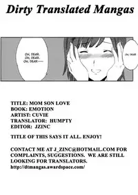 [Cuvie] Boshi Soushi Souai Soukan | Mom Son Love (Emotion) [English] [DirtyTranslations]