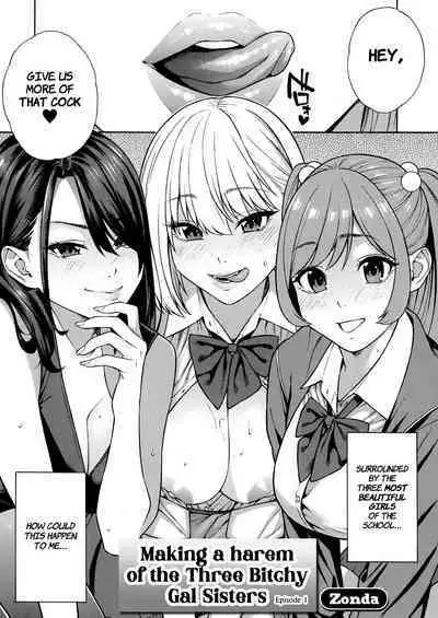 Making a Harem of the Three Bitchy Gal Sisters - Episode 1