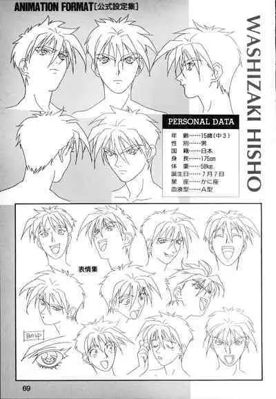 This is Animation Pocket- Chouja Reideen Character Book