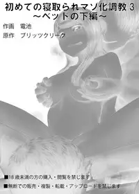 [Blitzkrieg (Denchi)] Hajimete no Netorare Maso-ka Choukyou 3 ~Bed no Shita Hen~