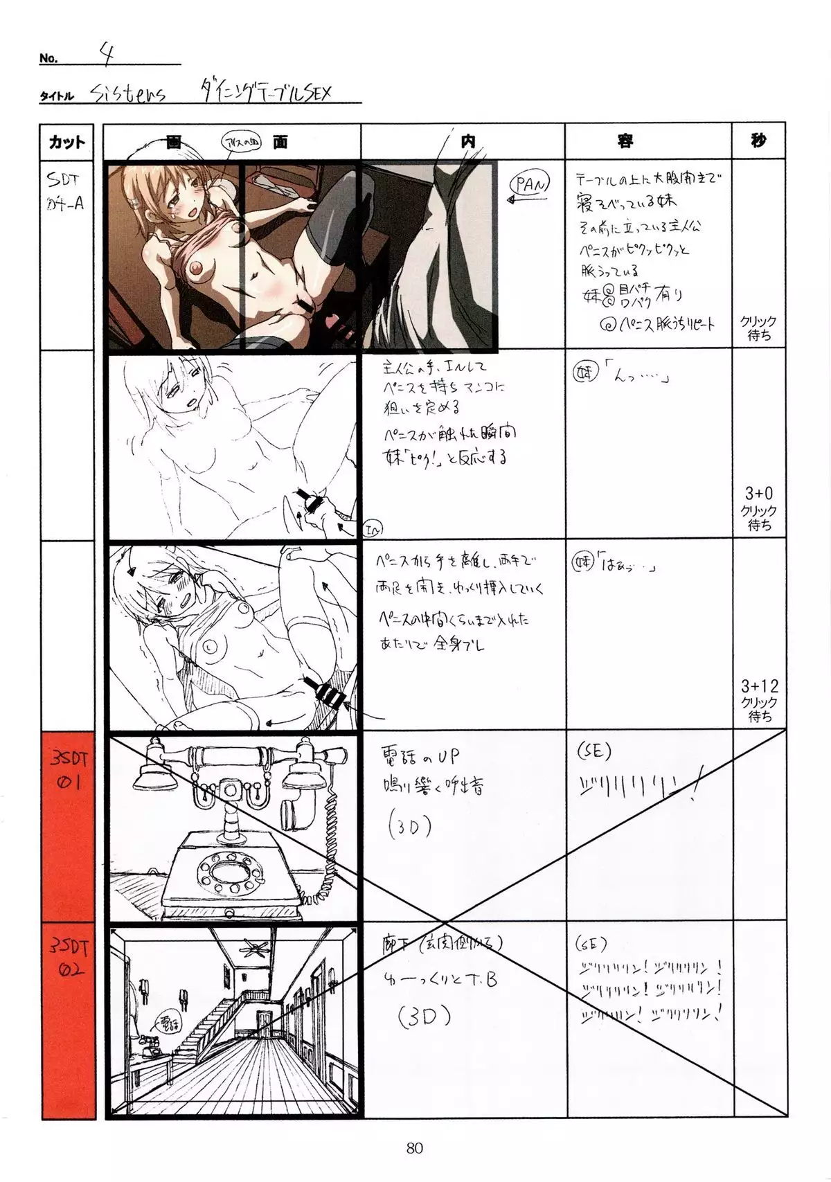 SISTERS -Natsu no Saigo no Hi- H Scene All Part Storyboard