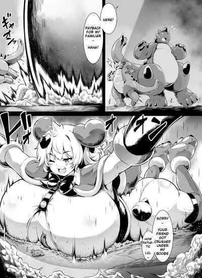Bakunyuu Kitsune Mimi Mahou Shoujo wa Kyodaika shika Dekimasen! 2 | Big breasted fox eared magical girl can only be huge! 2