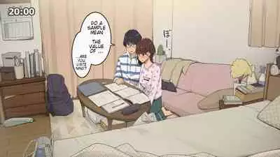 [Wakamatsu] Hitorigurashi no Joshidaisei no Oheya, Tomodachi to Ichinichi Shuuchuu shite Benkyoukai shiyou to Kimeta Hi | Preparing for exam with my friend [English]