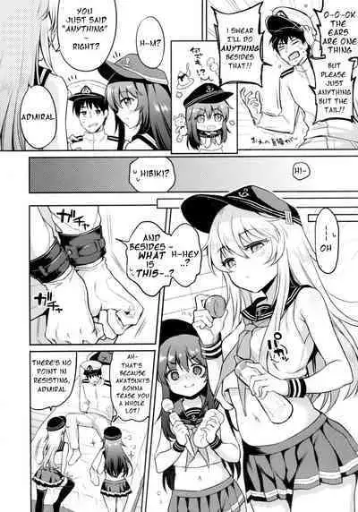 (C96) [K+W (sasachinn)] Akatsuki Hibiki-chan x Gyaku Batsu Game (Kantai Collection -KanColle-) [English]