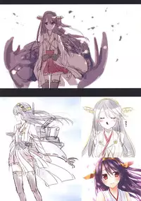 (Gunreibu Shuho & Houraigekisen Yo-i! Goudou Enshuu 5Senme) [112K (Kazuichi)] Senkan Haruna -Illustrations- (Kantai Collection -KanColle-)