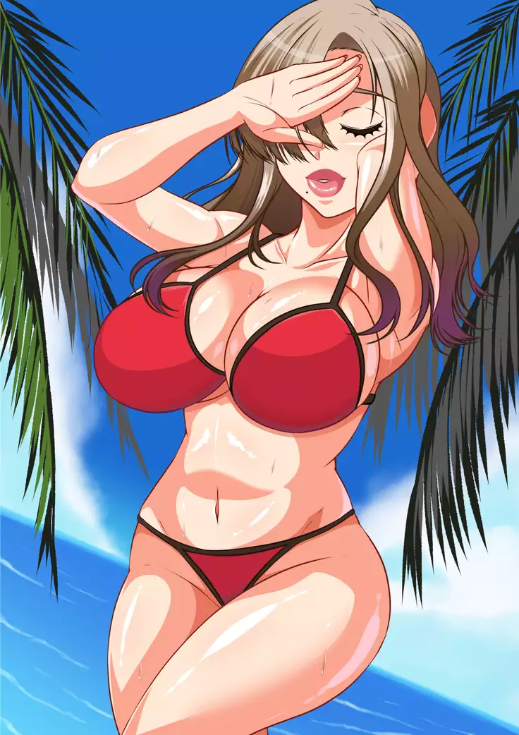 Hitozuma Mikiko-san Yarimoku Beach Taiken-dan