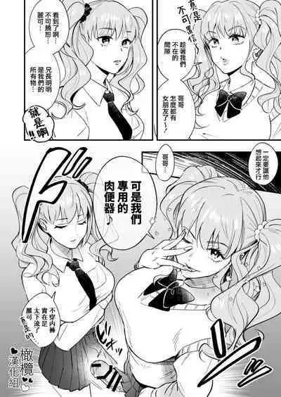 kanozyo mo ti ara tin o nii tyan ha hutanari imouto tuinzu no niku benki｜哥哥明明有女友却是扶她双胞胎妹妹的肉便器