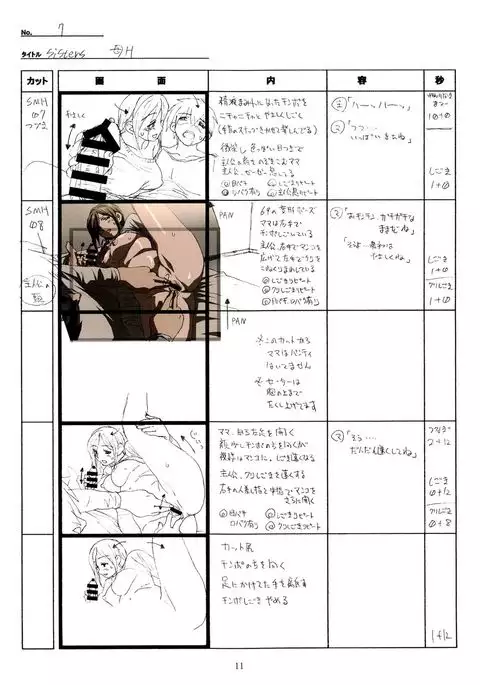 SISTERS -Natsu no Saigo no Hi- H Scene All Part Storyboard