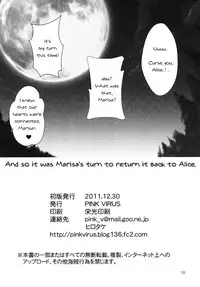 (C81) [Pink Virus (Hirotake)] Migatte Marisa to Ijiwaru Alice (Touhou Project) [English] [TranslatorWithoutAName]