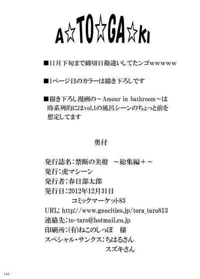 [TORA MACHINE (Kasukabe Taro)] Kindan no Mikan ~Soushuuhen+~ (To LOVE-Ru) [Digital]