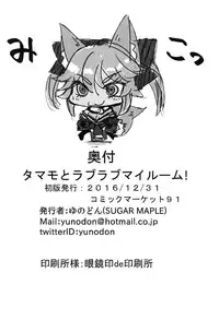 (C91) [SUGAR MAPLE (Yunodon)] Tamamo to Love Love My Room! (Fate/EXTRA) [English] [constantly]