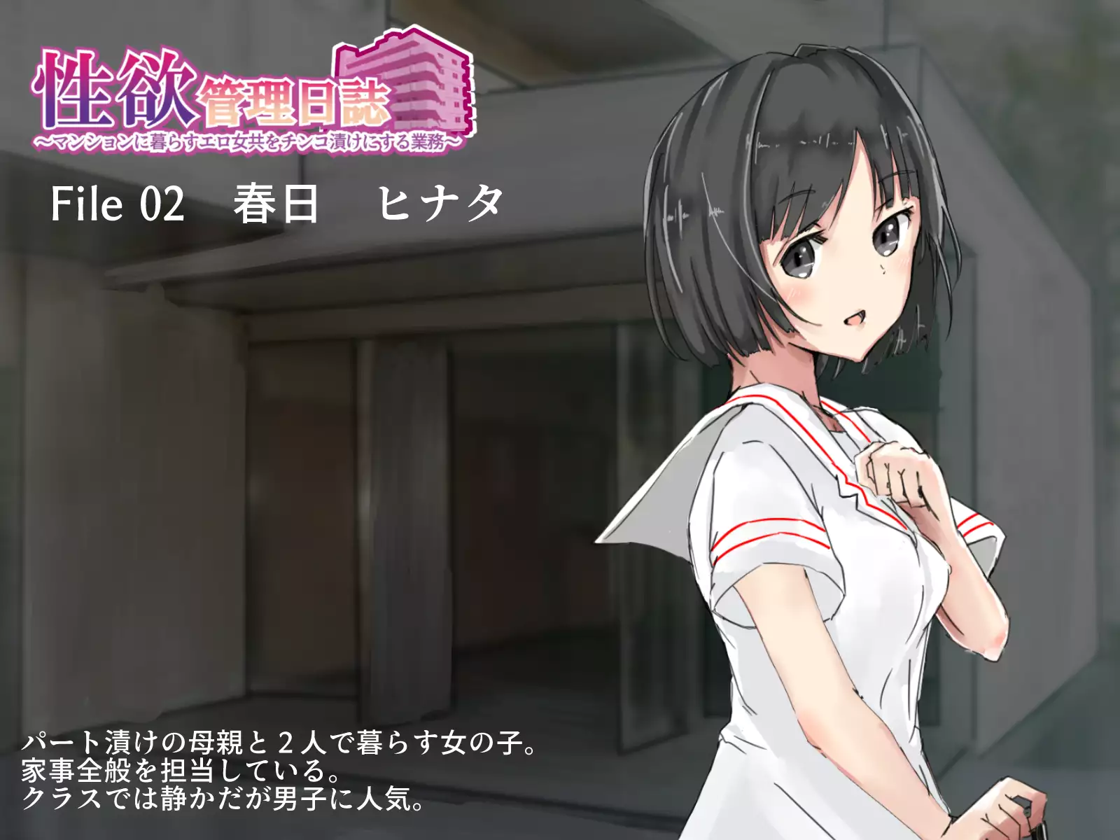 Seiyoku Kanri Nisshi 〜 Mansion ni Kurasu Ero Onna-domo Ochi￮ko-zuke ni Suru Gyoumu 〜